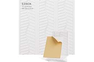 SOUNDSBAY 6 Pack Acoustic Panels Self-Adhesive, Sound Proofing Panels 17" X 12" X 0.4", High Density Acoustic Wall Panels, Flame Resistant Soundproofing Panels for Studios, Office, Live Streaming