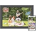 PICCASIO™ Digital Photo Frame 10.1 inch IPS Touch Screen Smart WiFi 64GB Storage Perfect for Displaying (Frameo Digital Photoframe).