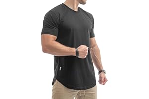 Sixlab Round Tech Herren T-Shirt Muscle Basic Gym Sport Fitness Tshirt