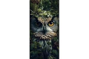 BJBJJIU 5D Diamond Art Painting Kit, Diamant Painting Bilder Set, Diamant Malerei Strass Stickerei Malerei Painting für Erwachsene, Kinder, Haus, Wand Dekoratione 40x30cm (Eule)