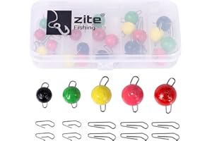 Zite Cheburashka - Juego de anzuelos de pesca (25 unidades, 5 – 14 g, 5 – 14 g)