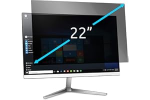 Kensington filtre de confidentialité pour écran 22'' (16:10), anti lumière bleue, anti-reflets, anti-rayures, compatible avec les moniteurs Dell, Lenovo, HP, AOC, 628336