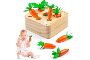 Comius Sharp Jouets en Bois Jouets D'assemblage de Carottes Tangrams Blocs de Modèle Classiques Jouets Montessori Forme Taille Tri Puzzle Cadeaux pour Les Tout-Petits Enfants