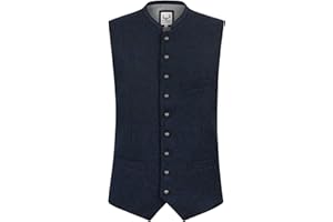 Stockerpoint Herren Trachtenweste Devito | Größen 44-60 | Traditionelle & hochwertige Weste mit verstellbarem Riegel I Perfekt für Trachten & Festlichkeiten