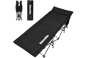 Naturehike Lettino Da Campeggio Pieghevole, Con Cuscino Lettino Da Campeggio 190 X 70 X 48 Cm, Contiene Uno Strato Trapuntato Spesso 3 Cm, Capacità Di Carico A 150 Kg, Poltrona Lounge Portatile