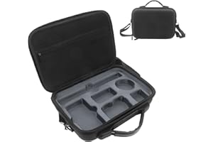 Yuhtech Torba do przechowywania dla DJI Osmo Action 4/Action 3 Camera, przenośne pudełka do przechowywania akcesoriów, przenośna torba podróżna kompatybilna z OSMO Action 4/3, czarne, Etui