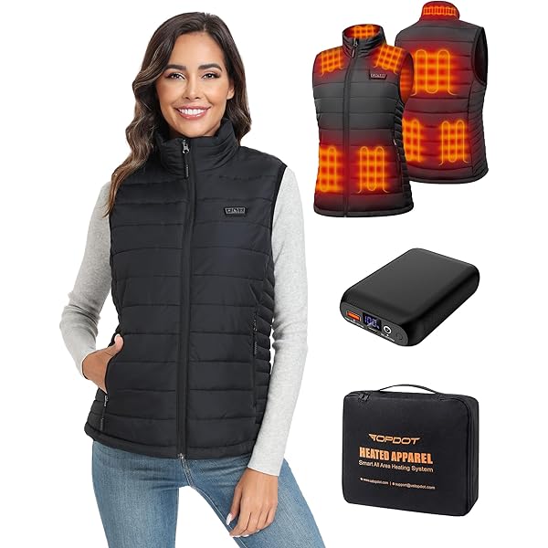 top dot heated vest
