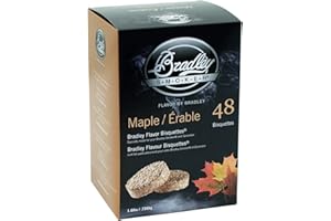 BRADLEY MAPLE FLAVOUR SMOKERS BISQUETTES (PACK OF 48)