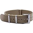 WAMD Seat Belt Smooth Nylon NATO Watch Straps - 18mm, 20mm and 22mm NATO Watch Straps for Watches - Multicolour Options