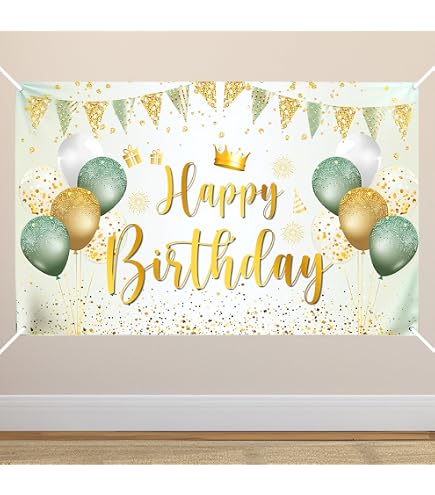 Guirlande Banderole Joyeux Anniversaire OR 5mètres - Deco salle anniversaire pas cher