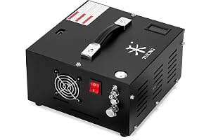 TUXING Pcp Air Compressor,4500Psi 30Mpa,Olje/Vattenfri,12 V bärbar PC luftkompressor med transformator