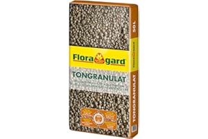 Floragard Blähton Tongranulat zur Drainage - Hydrokultursubstrat - für Pflanzkästen, Kübel oder Töpfe - 50 L
