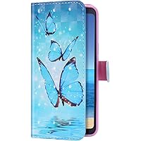 Uposao Kompatibel mit Samsung Galaxy A51 Hülle Leder Handyhülle 3D Bling Glitzer Glänzend Klapphülle Schutzhülle Leder…