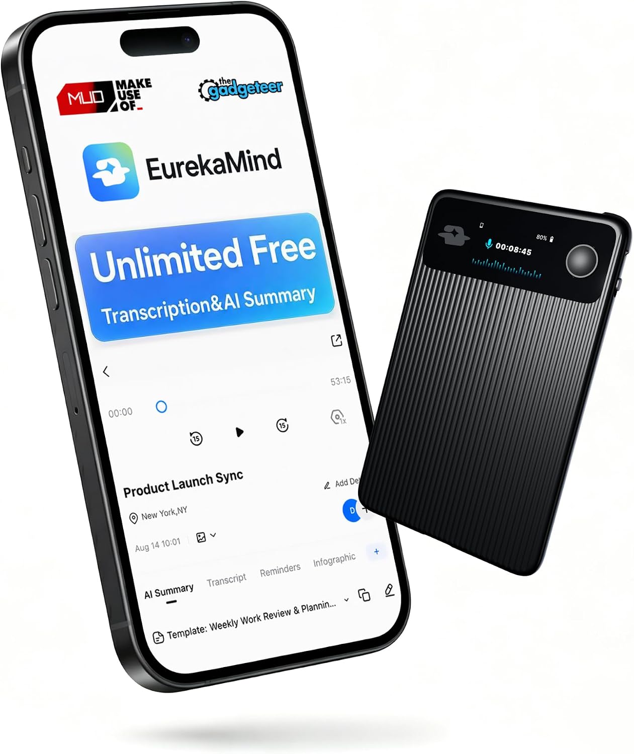 Dossier Complet & Guide Pratique : EurekaMind Enregistreur vocal AI transcriptio