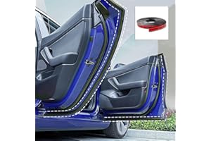 ‎YWOOON Ywooon Türdichtungssatz für Tesla Model 3, Schalldichte Schalldämmung für Autotürfenster, Auto-Dichtungsstreifen aus Gummi für Wetterkabel für Tesla Model 3