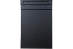 KINGFOM Leather A4/A5/A6 file Paper clip portablocco disegno scrittura tavola (1277-Nero)