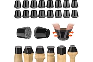 Cocolemon 16 szt. nakładek do krzeseł, silikonowych nakładek na nóżki do krzeseł, okrągłe, silikonowe podkładki pod krzesła, chronią podłogi przed zadrapaniami i hałasem