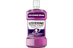 ‎LISTERINE LISTERINE Total Care Zahn-Schutz 500 ml - Testsieger Stiftung Warentest, 6 in 1 Wirkung, 24h frischer Atem, schützt gegen Karies und Zahnfleischprobleme, antibakterielles Mundwasser