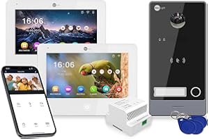 NEO LIGHT Neolight Videocitofono WiFi ✔ 2 Fili ✔ RFID ✔ Video Citofono Smart con APP ✔ Due monitor Interno Full HD 7 Pollici Touch Screen ✔ Compatibile con Camera IP ✔ Telecamera a Colori Full HD