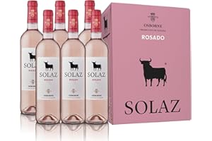 Osborne Solaz Vino Rosado Tempranillo & Shiraz - 6 botellas de 75 cl- Total: 450 cl