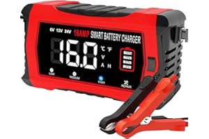 HTRC 16A Bilbatteriladdare 6V/12V/24V för AGM, EFB, GEL och LiFePO4