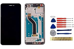 Yixi Display per Huawei P8 Lite 2017 PRA-LA1/LX1/LX3 Schermo LCD + Frame Nero Touch Screen Digitizer Ricambio Ricambi