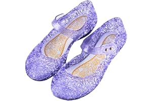 YOGLY Sandały dla dzieci z połyskiem, kryształki, akcesoria na karnawał, imprezę, przedstawienie, bal taneczny