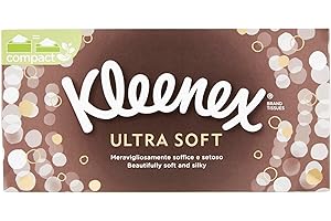 SCOTTEX Kleenex Ultra Soft Facial Tissues - 80 Tissues, White