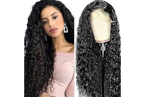 CREUOST Lace Front Wig Human Hair 150% Density 4x1 Middle Part Lace Front Wig Human Hair Pre Plucked Brazilian Wigs Human Hair Water Wave Wig For Black Woman Natural Color 30 Inch