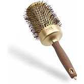 Olivia Garden Expert Blowout Shine - Cepillo redondo de cer&aacute;mica antiest&aacute;tica para un secado brillante y sin encrespamiento