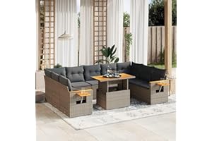 Amorsee Garden Lounge XXL Large Adjustable Table Top Corner Lounge Furniture Outdoor Lounge Furniture Set Rattan Garden Sofa Garden Sofa Patio Garden Furniture Set Patio Furniture Set Patio Furniture