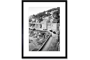 WEE BLUE COO The Art Stop Vintage Photo CORNICHE Road Marseilles Framed Print F12X3099