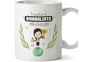 Mugffins Tazza Giornalista (Migliore del Mondo) - Idee Regali Originali Giornalistica