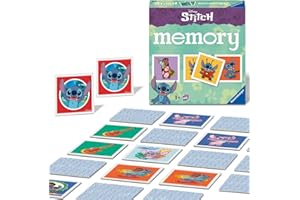 Ravensburger Disney Stitch Mini Memory Game - Matching Picture Snap Pairs Game for Kids Age 3 Years Up