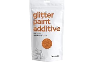Hemway Cuivre Glitter Peinture Additif 100 g / 3,5 oz pour latex acrylique Emulsion Peinture - intérieur et extérieur mur, plafond, bois, vernis, plat mort, mat, brillant, satin, soie