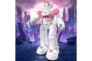 Pup Go Remote Control Smart Ai Robot Toy for Kids, Great for Girls, Singing Dancing Interactive Talking Gesture Sensing Educational Toy, Birthday Gift for Girls (Pink)