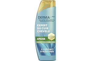 HEAD & SHOULDERS Head & Shoulder DermaXPro Apaise Shampoing Antipelliculaire 250ml Extrait d’Aloe Vera, Complexe de Céramides, Apaise le Cuir Chevelu Sec Qui Démange, Aide à Renforcer la Barrière Cutanée
