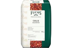 Fuchs Professional - Piment fort écrasé | Donne au chili à la carne le bon piquant | Qualité professionnelle pour les gros consommateurs | 0,7 kg dans un sac