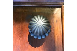 Antikas - Pomello di alta qualità con rosetta, pomello, pomello per porta in ferro – Ancoraggi antici