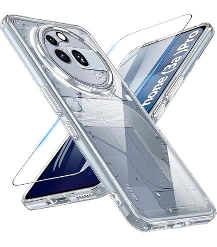 Handyhülle Mit Band Für Nothing Phone (3a) - Transparente TPU Hülle & Verstellbares Lanyard, Schwarz