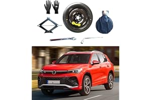 ‎D'ANGELO 1988 Notrad 17" kompatibel mit Volkswagen Tiguan (ab 2016), mit Wagenheber, Schlüssel, Handschuhe und Tasche