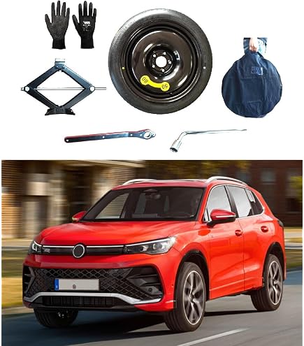 Kit Roue De Secours 19 Pouces D'angelo Pour Tesla Model Y - Inclut Cric, Clé, Gants Et Sac De Transport