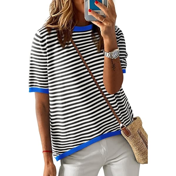 Cuptacc Tee Shirt Femme Top Oversize Col Rond été Top