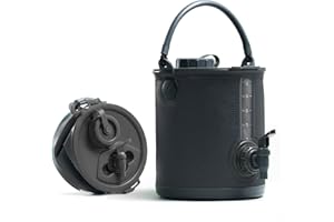Colapz 8l Premium 2-in-1 Collapsible Water Container, BPA Free Camping Liquid Carrier Handle Bucket with Portable Lid, Dispenser Tap and Versatile Portable Accessories, Camping Water Containers