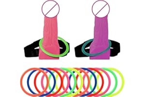 FYCHUO Hen Party Games for Adults, Bachelorette Party Accessories, Ring Toss Hen Do Games for Beach Swimming Pool Decorations and Bridal Shower (2PCS)