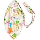 Hare Krishna Food For Soul Cow Calf White Bead Bag for Chanting-Japa Bag | with Sakshi Mala & Keychain- Gomukhi Mala Bag-Jaap