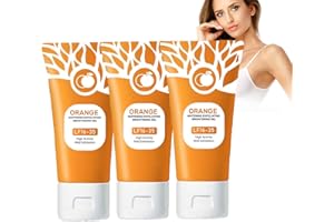 BAINUAI Żel peelingujący do twarzy, rozjaśniający pomarańczowy, żel wybielający, pomarańczowy, peeling, peeling do twarzy, do redukcji plam na skórze, głębokie oczyszczanie i wygładzanie (3 szt.)