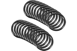 QUARKZMAN 18mm x 14mm x 2mm Nitrilo Goma Juntas Tóricas x 20uds Redondo Junta Arandela para Grifo Plomería Reparación Sellado Conexión [Negro]