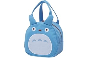 SKATER My Neighbor Totoro Die Cut Lunch Bag with Zip Closure - Chu Totoro Blue