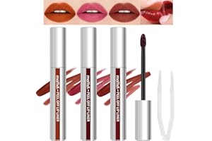 Mrettick 3PCS Lip Liner, Peel Off Lip Liner, Peel Off Lip Stain, Lunga Durata Lip Stain Peel Off, Infuso con Acido Ialuronico e Vitamina E, Trucco Regalo per le Donne (#1, M)
